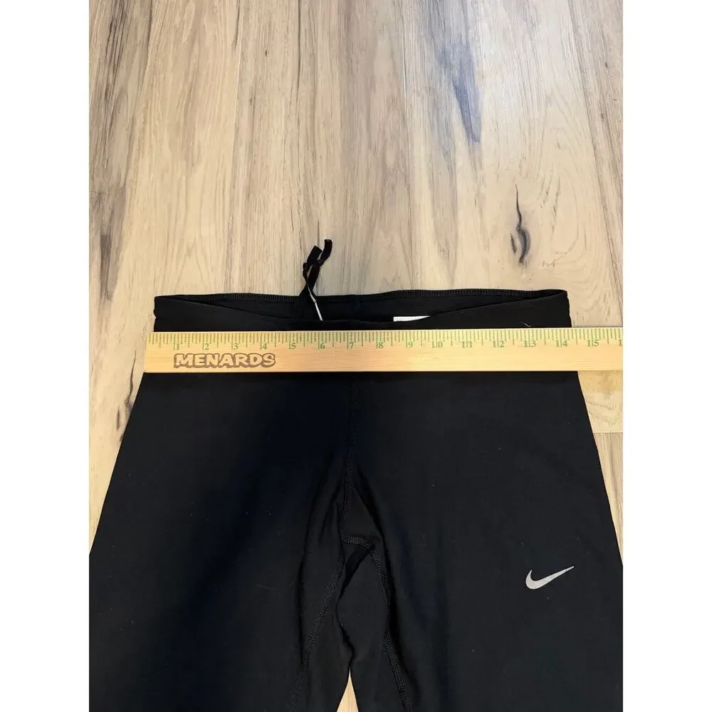 Nike Women's Dri-Fit Tech Capris Running Pants Style 695386-010 Size Med Black